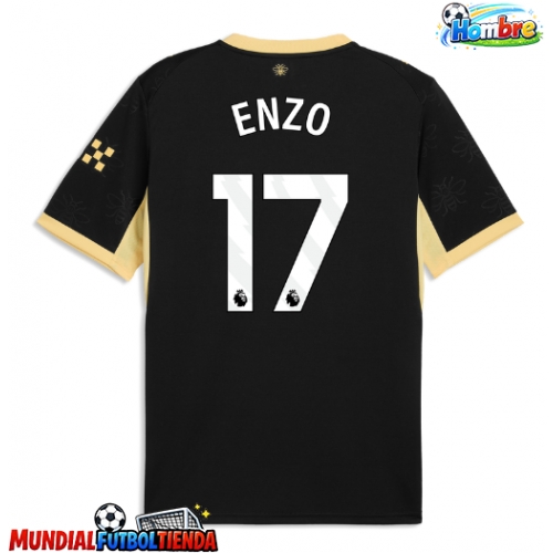 Camiseta Manchester City Enzo Fernandez #17 Segunda Equipación Replica 2026-27 mangas cortas